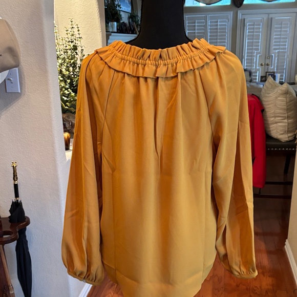 Yellow Ruffled Women's Top - Picture 6 of 6